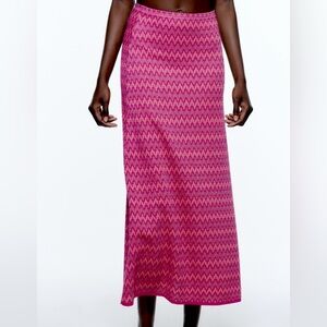 Zara Jacquard Knit Skirt